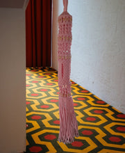 Load image into Gallery viewer, Vintage mcm macrame plant hanger Kargo Fresh
