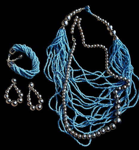 Vintage necklace set with clip on earrings Kargo Fresh