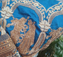 Load image into Gallery viewer, Vintage silk sanskriti lehenga skirt Kargo Fresh
