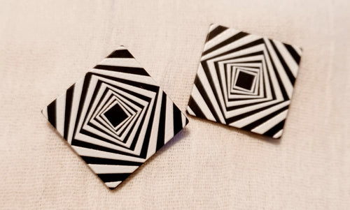 Vintage style Acrylic Pop Art Earrings Kargo Fresh