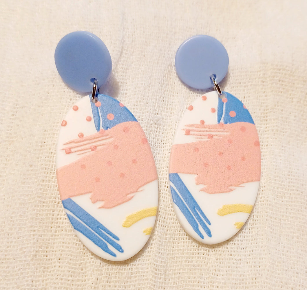 Vintage style Acrylic Pop Art Earrings Kargo Fresh