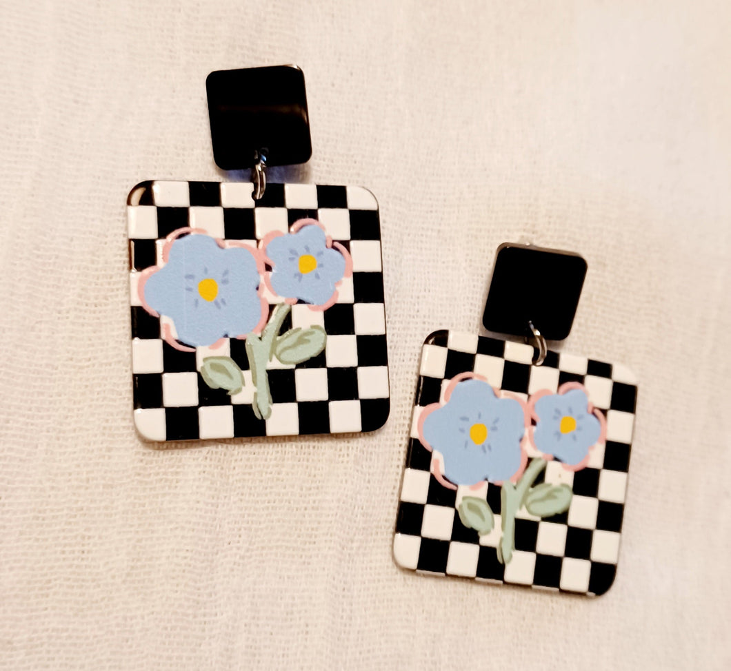 Vintage style Acrylic Pop Art Earrings Kargo Fresh