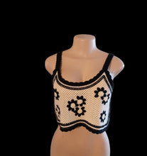 Load image into Gallery viewer, Vintage style crochet crop top New Kargo Fresh
