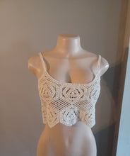 Load image into Gallery viewer, Vintage style crochet crop top New small Kargo Fresh
