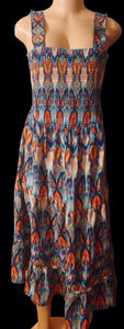 Vintage style kaftan dress and matching earrings new free size Kargo Fresh