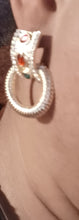 Load image into Gallery viewer, Vintage style rhinestone doorknocker earrings Kargo Fresh
