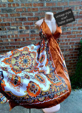Load image into Gallery viewer, Vintage style scarf halter Dress Free Size Kargo Fresh
