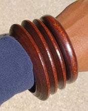 Load image into Gallery viewer, Vintage wooden Bangles Set of 4 Kargo Fresh
