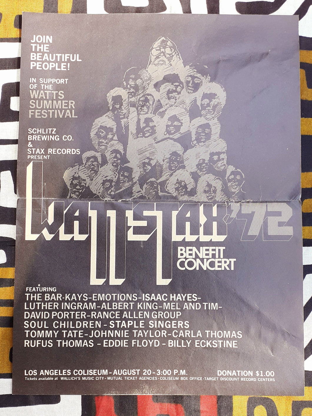 Wattstax Benefit Concert  promo Mini Poster Kargo Fresh