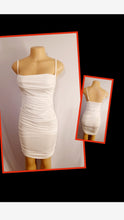 Load image into Gallery viewer, White spandex Mini Dress  Medium Kargo Fresh
