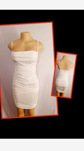 White spandex Mini Dress  Medium Kargo Fresh