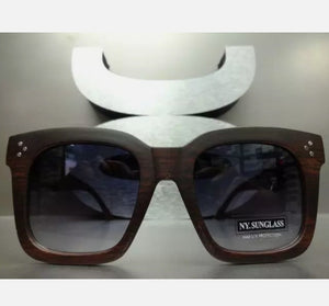 Wood Grain Oversized Classic Sunglasses Kargo Fresh