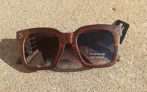 Wood Grain Oversized Classic Sunglasses Kargo Fresh