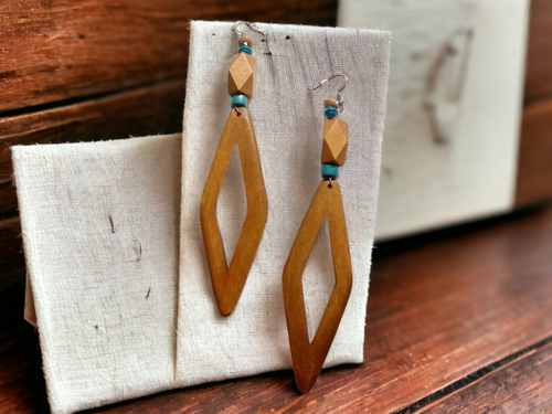 Wooden Boho Hoop Earrings Kargo Fresh