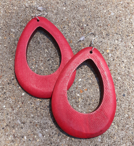 Wooden Hoop Earrings Kargo Fresh