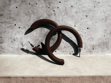 Load image into Gallery viewer, Wooden Minimalist Hoop Earrings Kargo Fresh

