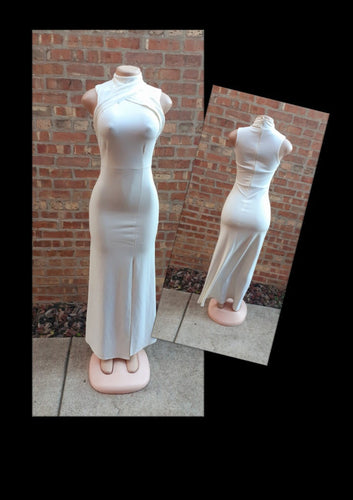 Wrap Neck Maxi Dress Small Kargo Fresh