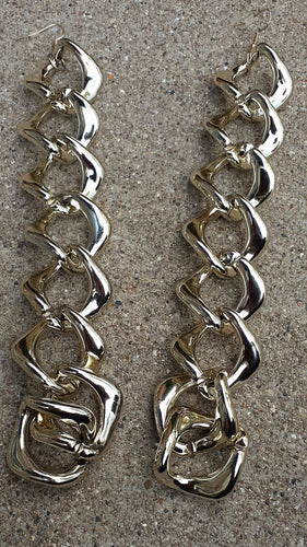 XL Acrylic Chain Earrings Kargo Fresh