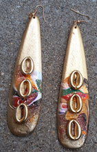 Load image into Gallery viewer, XL Handpainted Wooden Earrings Kargo Fresh
