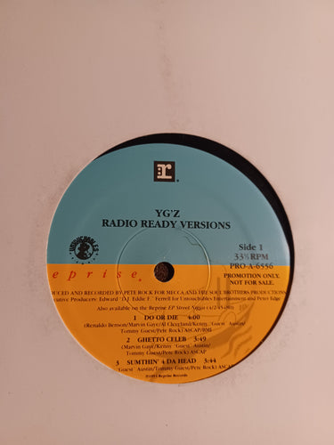 Yg'z radio ready versions Promo Rare 1993 Kargo Fresh