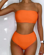 Load image into Gallery viewer, Zaful High Waist Bandeau Bikini Small (4) Kargo Fresh
