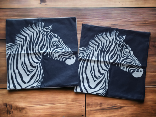 Zebra print pillow covers new Kargo Fresh