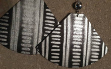 Load image into Gallery viewer, Extra Large Wooden Afrocentric Design Abstract Earrings
