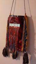 Load image into Gallery viewer, Mens Antique Tuareg Tribesman handpainted leather travel bag
