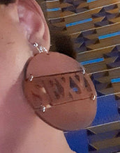 Load image into Gallery viewer, Unique  Statement Wood Clip On Earrings
