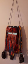 Load image into Gallery viewer, Mens Antique Tuareg Tribesman handpainted leather travel bag
