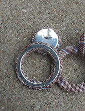 Load image into Gallery viewer, Plaid Hoop Earrings, Lightweight 2-inch Drop Earrings
