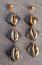 Load image into Gallery viewer, Handmade Afrocentric Natural Wood Clip On Earrings
