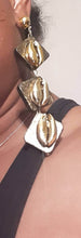 Load image into Gallery viewer, Handmade Afrocentric Natural Wood Clip On Earrings

