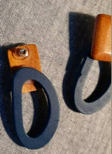 Load image into Gallery viewer, Minimalist Abstract Hoop Wooden Earrings
