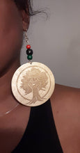 Load image into Gallery viewer, Handpainted Afrocentric Black Fist Earrings
