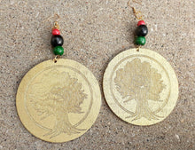 Load image into Gallery viewer, Handpainted Afrocentric Black Fist Earrings
