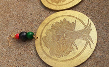 Load image into Gallery viewer, Handpainted Afrocentric Black Fist Earrings
