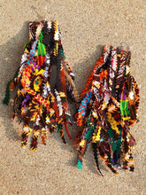 Load image into Gallery viewer, Handmade Ankara Wax Print XL Runway Earrings Afrocentric
