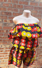 Load image into Gallery viewer, Handmade Ankara African Wax Cloth Shorts Set Free Size
