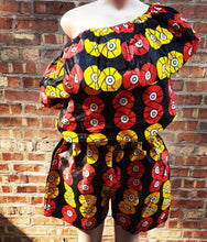 Load image into Gallery viewer, Handmade Ankara African Wax Cloth Shorts Set Free Size
