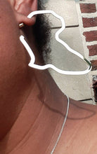 Load image into Gallery viewer, Africa Silhouette Hoop  Earrings
