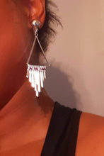 Load image into Gallery viewer, Silver Metal Clip On Earrings
