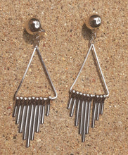 Load image into Gallery viewer, Silver Metal Clip On Earrings
