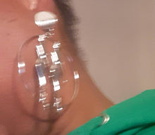 Load image into Gallery viewer, Extra Large 3d Ladies Hoop  Earrings Clip on
