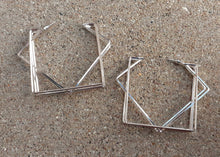 Load image into Gallery viewer, Abstract Geometric Design Dangle Earrings
