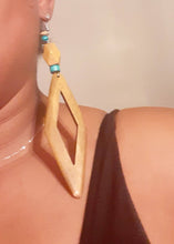 Load image into Gallery viewer, Handmade Boho Wooden Hoop Earrings
