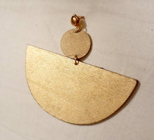 Load image into Gallery viewer, Handpainted Abstract Design Wooden Earrings
