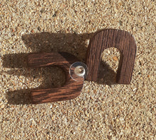 Load image into Gallery viewer, Natural Wood Geometric Design Earrings
