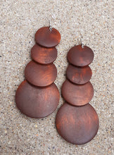 Load image into Gallery viewer, Natural Wood Geometric Earrings
