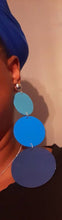 Load image into Gallery viewer, Handmade  Natural Wood Clip On Dangle Earrings 5 inch
